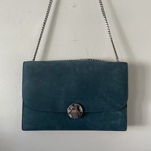 Marc Jacobs Big Trouble Teal Suede Bag - Picture 3 of 13